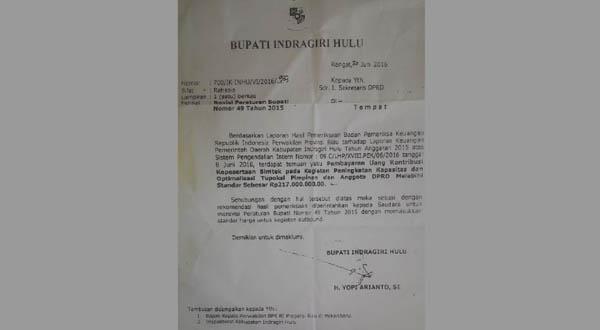 Kejaksan Diminta Usut Temuan BPK Riau Tentang Anggaran Bimtek Dewan Rp217 Juta