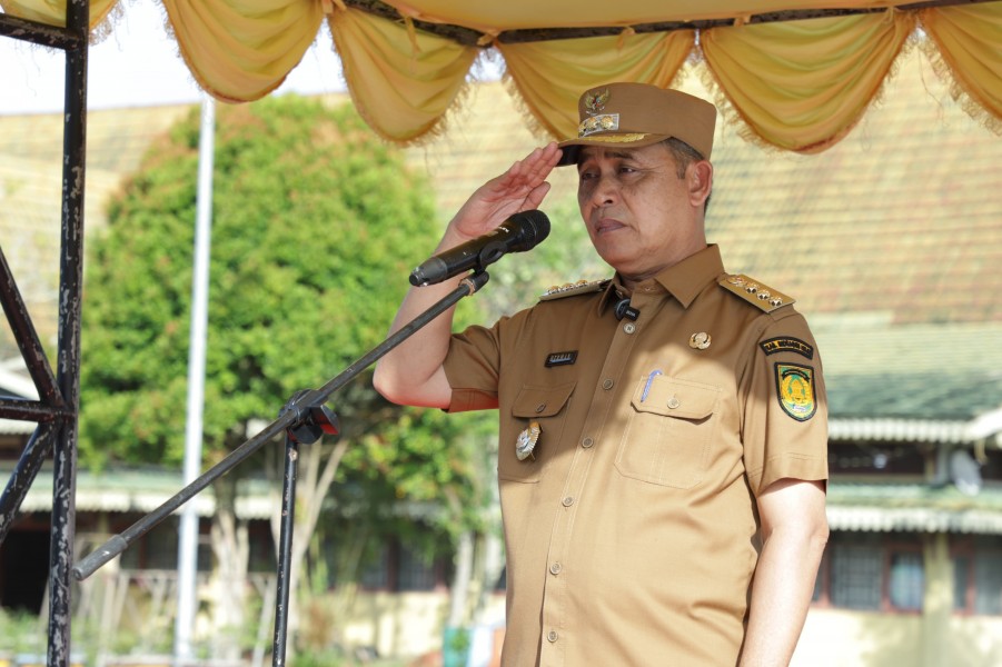 Apel Perdana, Bupati Inhil Herman Tegaskan Etos Kerja dan Pembangunan Berkelanjutan