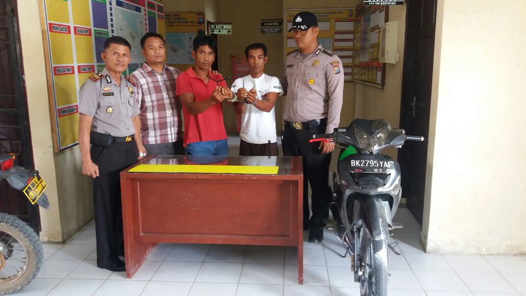 Dua Pelaku Curanmor di Kubu Rohil Diamankan