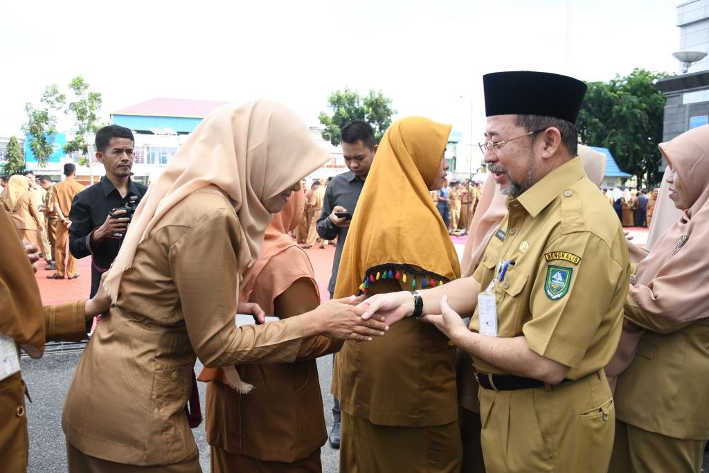 Pemkab Bengkalis Gelar Apel Bersama Perdana Pasca Cuti