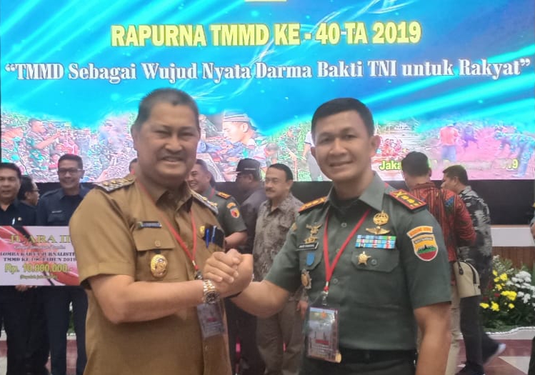 Wakil Bupati dan Dandim 0314/Inhil Hadiri Rapat Paripurna TMMD Ke 40 Di Jakarta