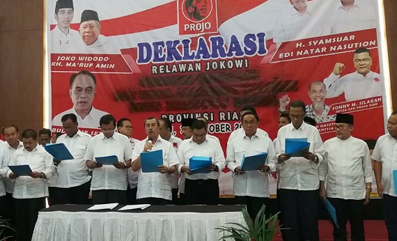 Sekdaprov Riau: Seluruh Pejabat Dukung Jokowi-Ma'ruf Amin Cuti Saat Deklarasi
