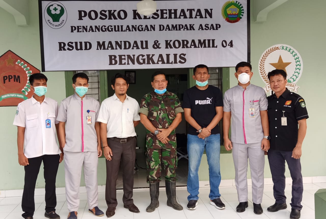 RSUD Mandau Dirikan Posko Kesehatan Dampak Asap di Kawasan Pokok Jengkol Duri