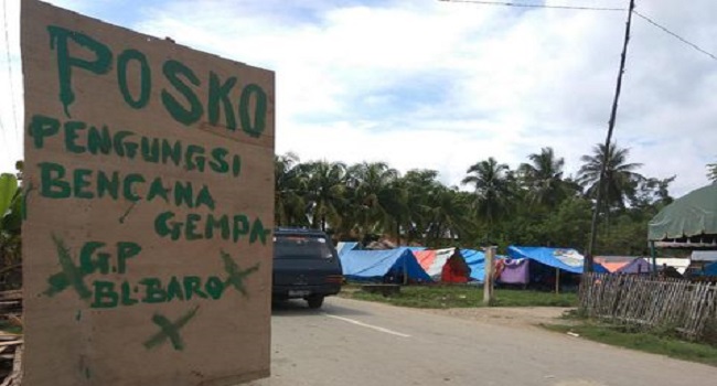 Pengungsi Gempa Butuh Tenda dan Air Bersih