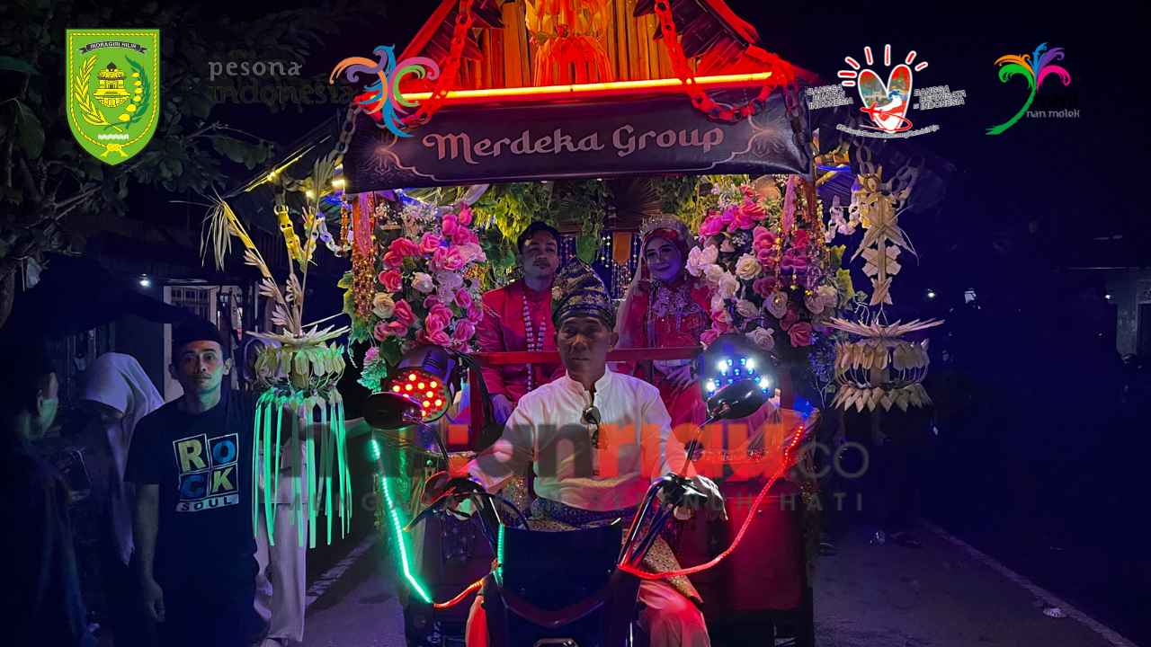 Meriahnya Festival Pengantin Sahur di Desa Pulau Palas Kabupaten Inhil
