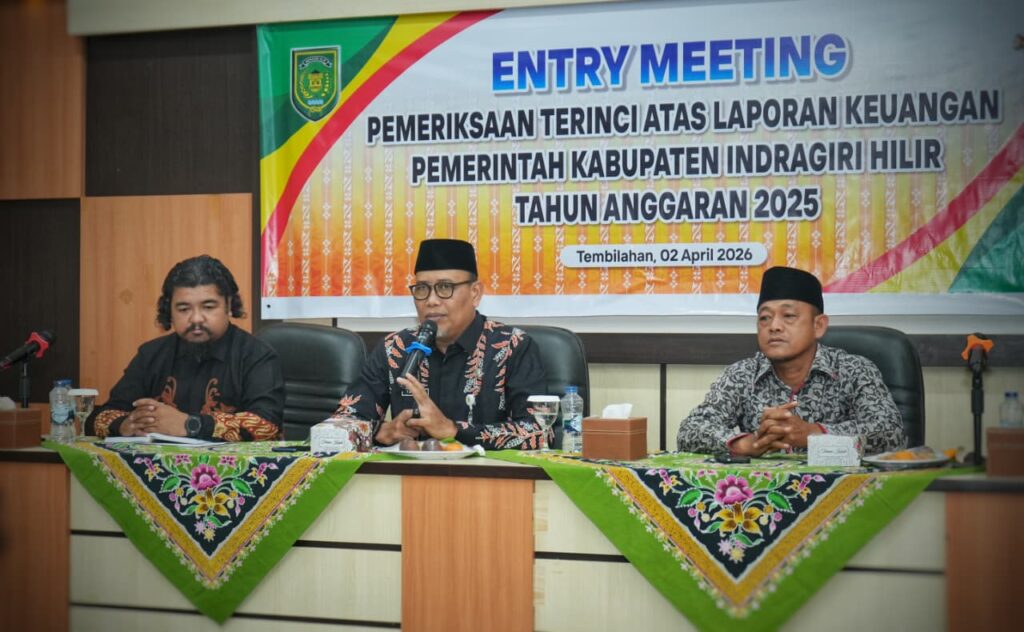 Bupati yang di Wakili Sekda Inhil Hadiri Entry Meeting BPK RI, Awal Pemeriksaan LKPD 2025.